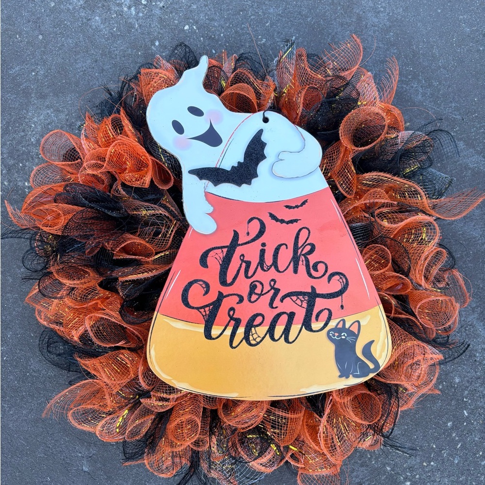 halloween 14” wreath made by me